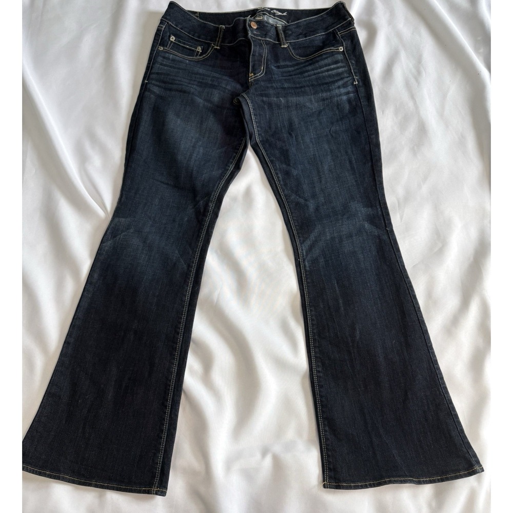 American Eagle Artist Women's Bell Bottom Flare Jeans Size 12 Stretch EUC